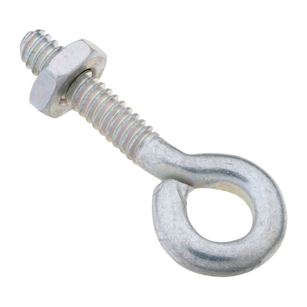 National Hardware 3/16 in. X 1-1/2 in. L Zinc-Plated Steel Eyebolt Nut Included N221-051 - main